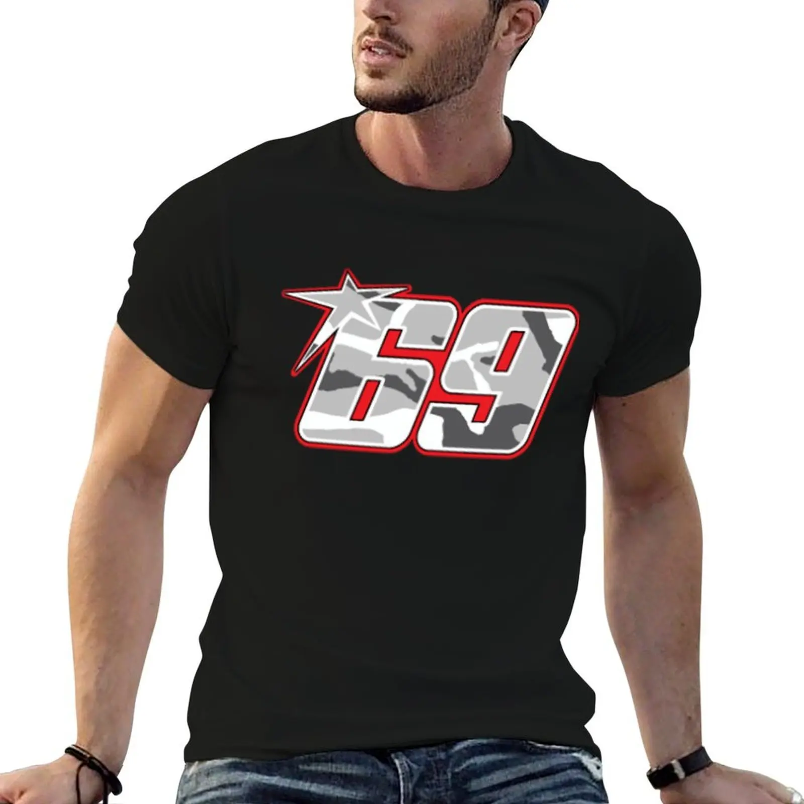 

69 Nicky Hayden T-Shirt man t shirt graphic t shirts with prints anime t shirts for man T-Shirt