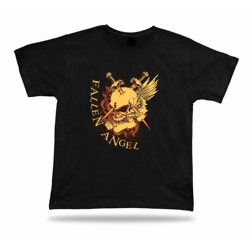 Fallen Angel Bullseye Skeleton Skull t shirt tee modern stylish design apparel