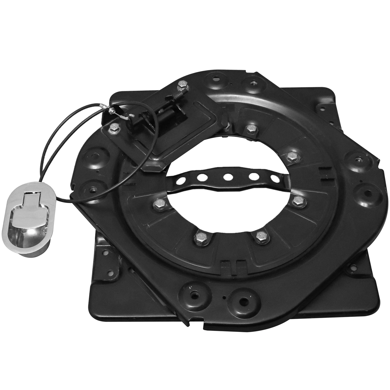 

Heavy Duty Seat Swivel Base with Control Switch, 3.0mm Steel Plate Swivel Seat Base 360 Degree Rotatable for RV Van Camper truck