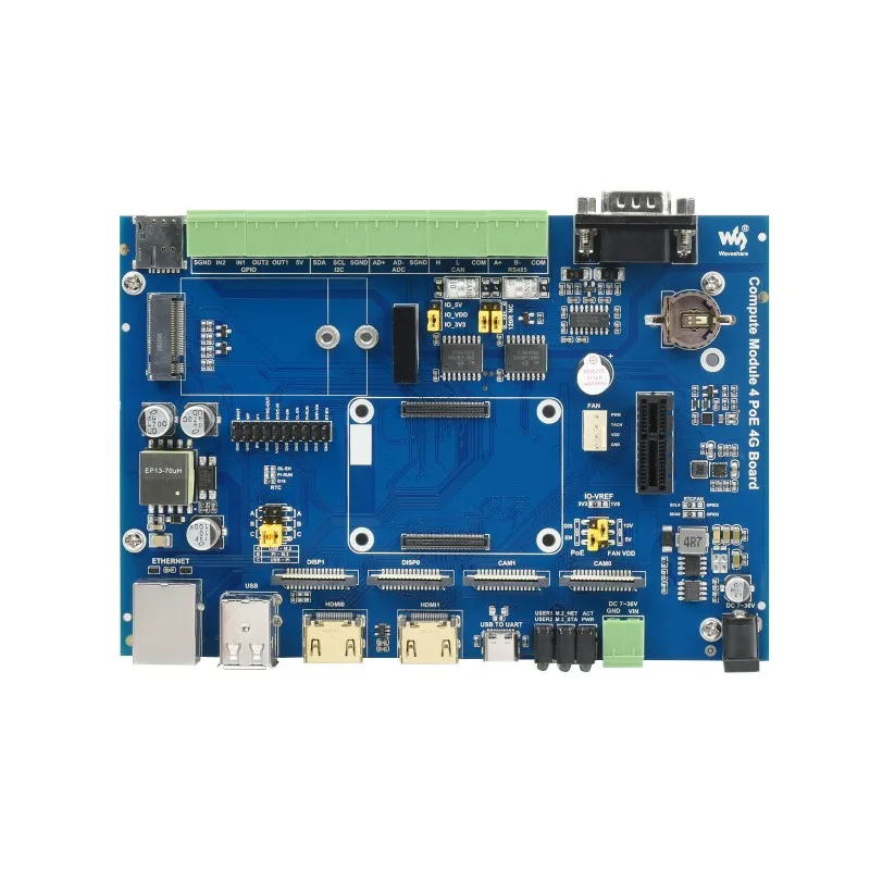 Compute Module 4 Placa base IoT industrial, para todas las variantes de CM4