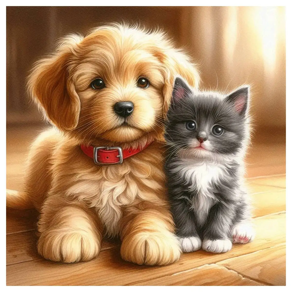 Kedi ve köpek çapraz dikiş Kiti diy 11CT/14CT Nakış Sanat ve el sanatları iğneler ile Hobi Eko-pamuk Ipliği