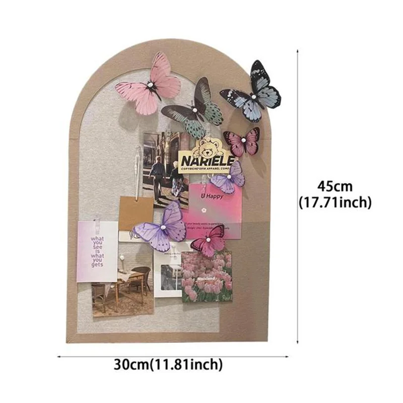 GO-Butterfly Photo Board Photo Display Wall Butterfly Photo Collage Board Home Desktop Decor Birthday