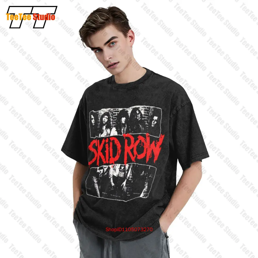 تي شيرت Vintage 1989 Skid Row Concert Tour Vintage كبير الحجم FOHM #3