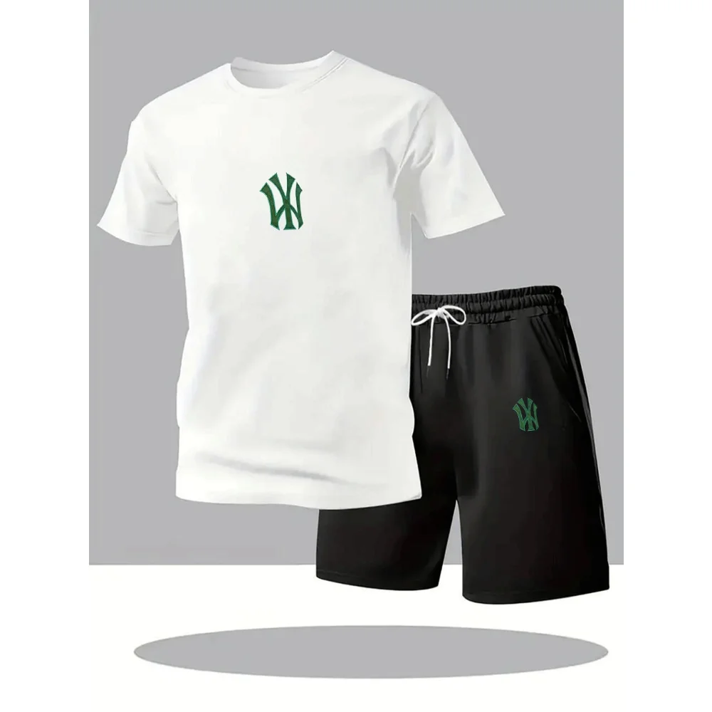 Men's Tracksuit Casual Quality Outdoors Jogging 2026 Summer Daily Wear Single Piece Versatile Sleeved T-shirt and Sports Short