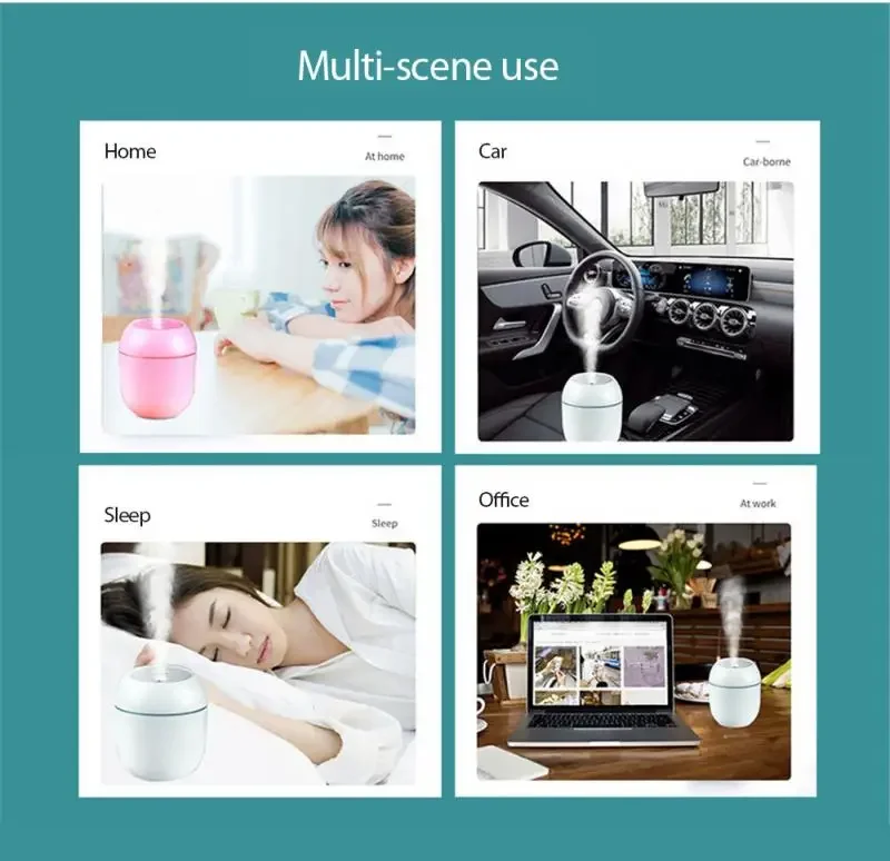 Маленький портативный увлажнитель воздуха большой емкости для офиса и автомобиля, Usb портативный увлажнитель воздуха, диффузор, увлажнитель воздуха для дома и спальни
