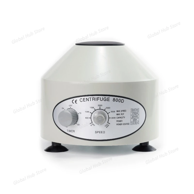 

Лабораторная электрическая центрифуга 4000 об/мин 1790xg 6*10 мл Плазменная сыворотка PRP PRF Отдельная машина AC 220 В Таймер Низкоскоростная центрифуга