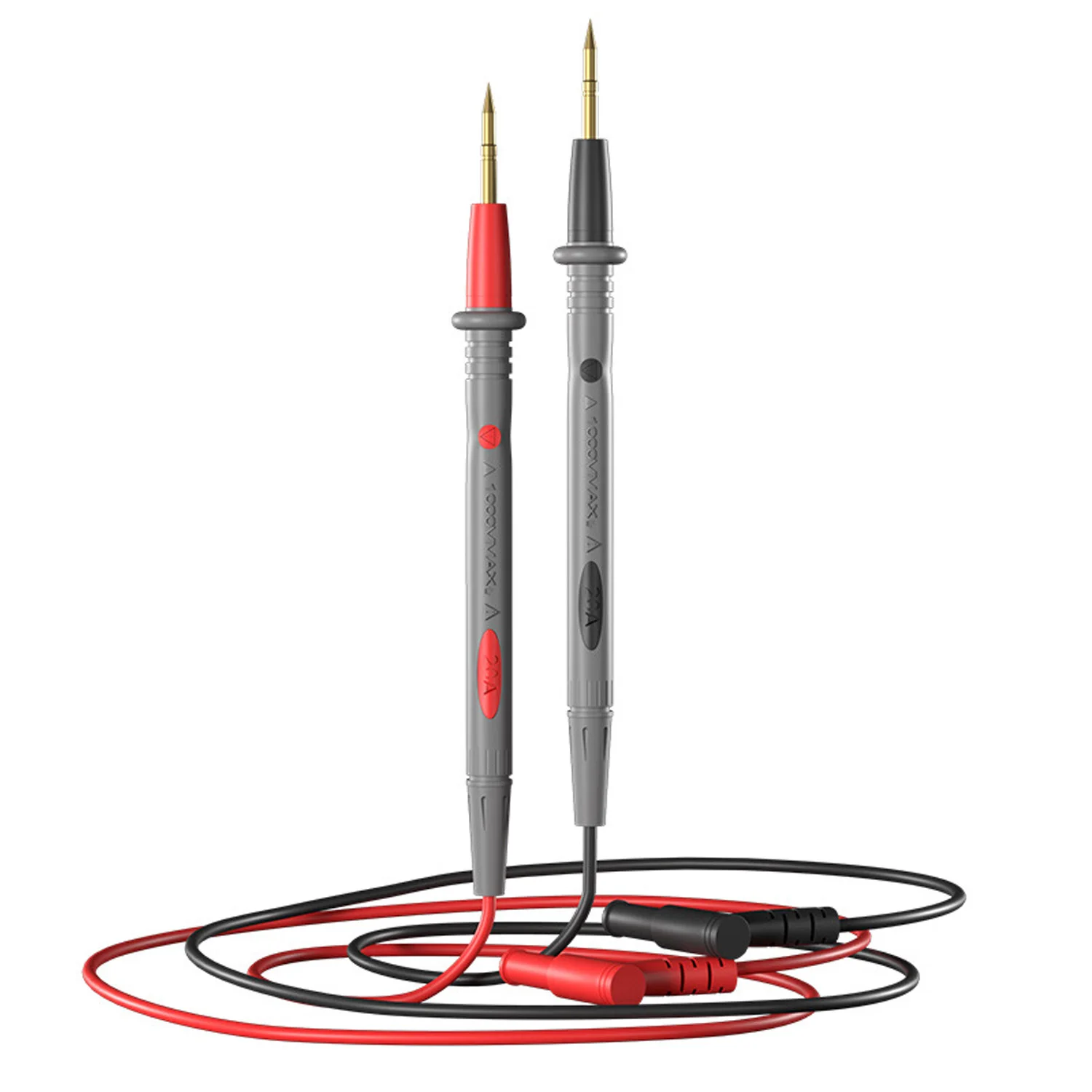 10A 20A Multimeter Test Leads Kit Silicone Wire with Needle Probe Alligator Clips Banana Plugs view 6