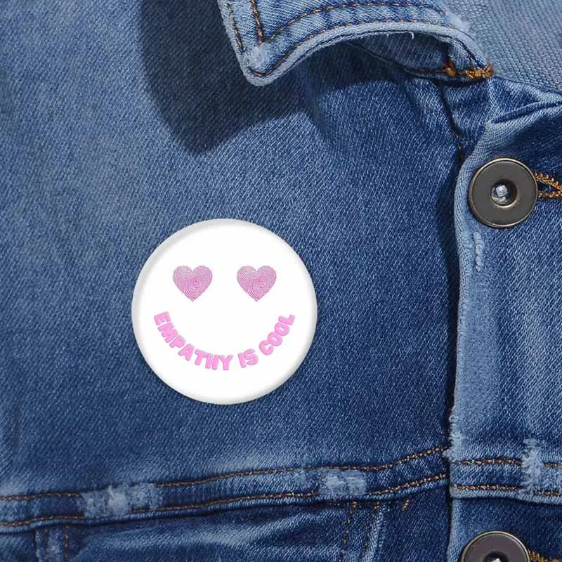 التعاطف رائع زر دبوس مضحك الكلمات الإبداعية صور المفاجئة في بروش ظهره الملابس والاكسسوارات شارة مستديرة تحصيل الهدايا