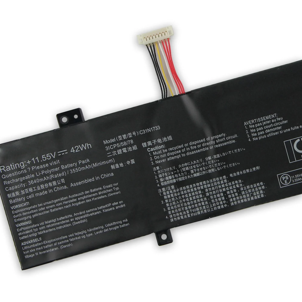 Replacement Battery C31N1733 For ASUS VivoBook Flip TP412 TP412U TP412FA TP412UA 3640mAh High Quality Batteries With Tool