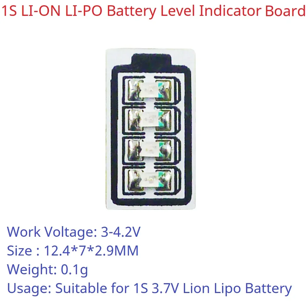 미니 LI-ON LI-PO 배터리 전원 전압 표시기 LED P/V 감지 모듈, 18650 26650 4680 충전 방전, 3.7V, 4.2V, 1 셀