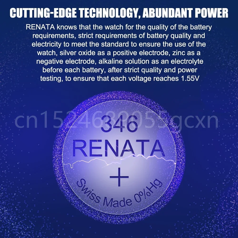 100% الأصلي RENATA السويسري 346 SR712SW بطارية ساعة أكسيد الفضة للعب مقياس السويسري صنع زر عملة خلية