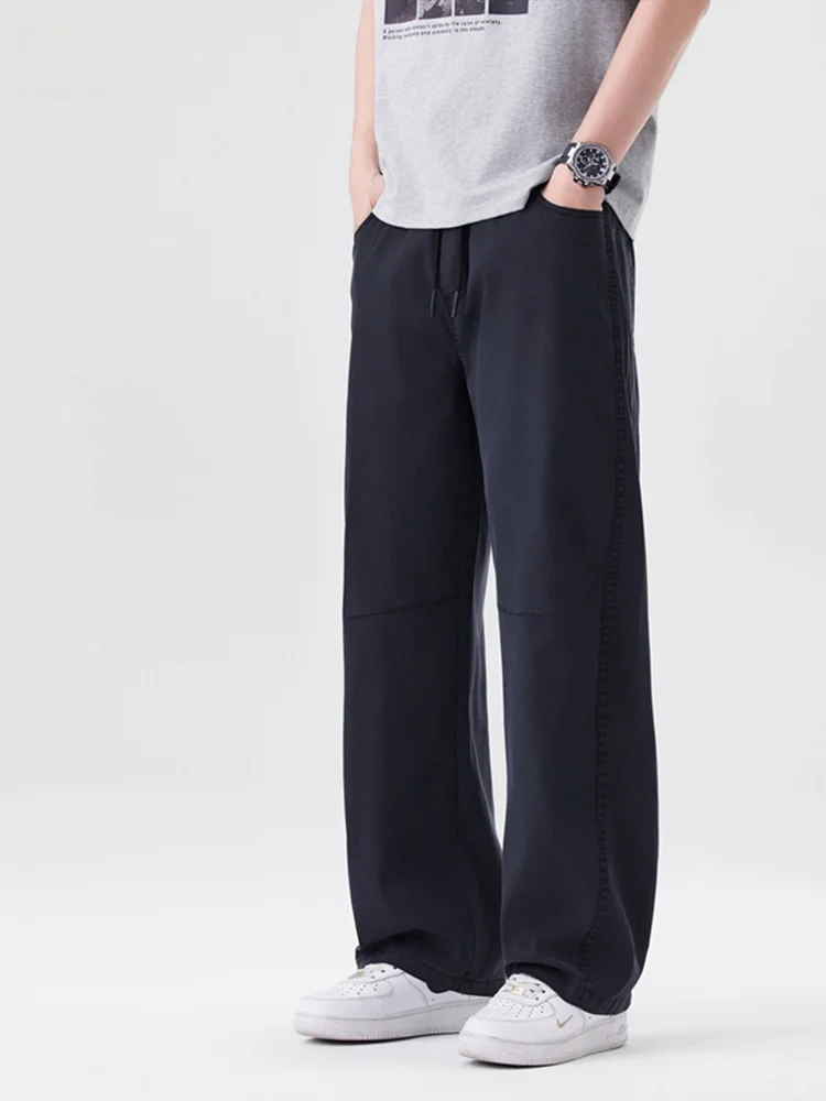 

Мужские прямые повседневные брюки свободного кроя, американский бренд Sle Faion, новинка 2024, свободные длинные брюки, универсальная рабочая одежда