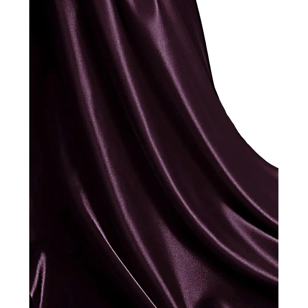 

100 Yards 44 Wide Silky Charmeuse Satin Fabric for Wedding Drapery, Party, Home Decor, and Sewing Projects - Plum