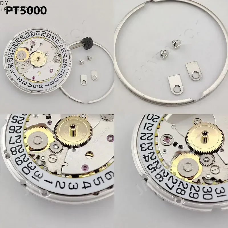 for H.K PT5000 Automatic Mechanical Movement Gold Silver Version Top Clone 2824-2 High Accuracy 25 Jewels Watch Repair Part