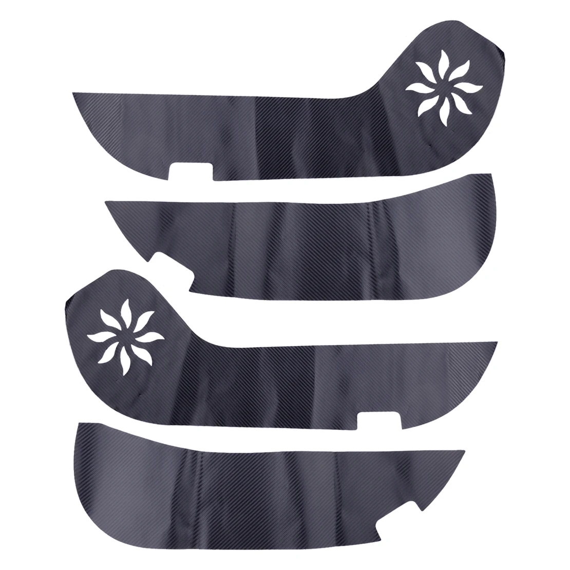 

4 шт./компл., водонепроницаемая накладка на дверь автомобиля из искусственной кожи в стиле углеродного волокна, подходит для Lexus RX350 350h 500h 2023-2024