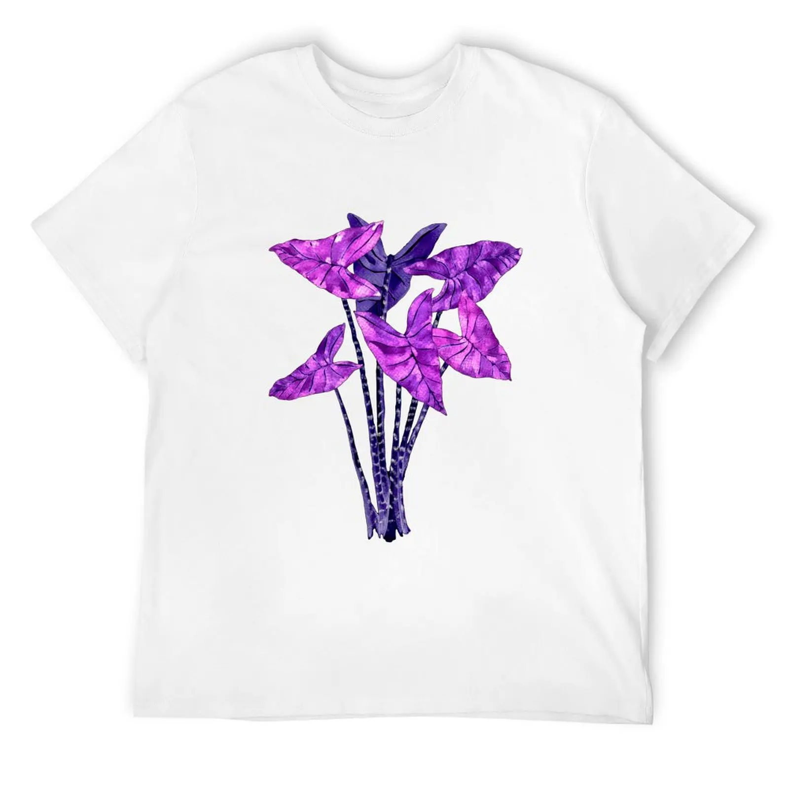 Alocasia zebrina purple T-Shirt oversized t shirt anime stuff blue lock hippie clothes mens shirts graphic tee