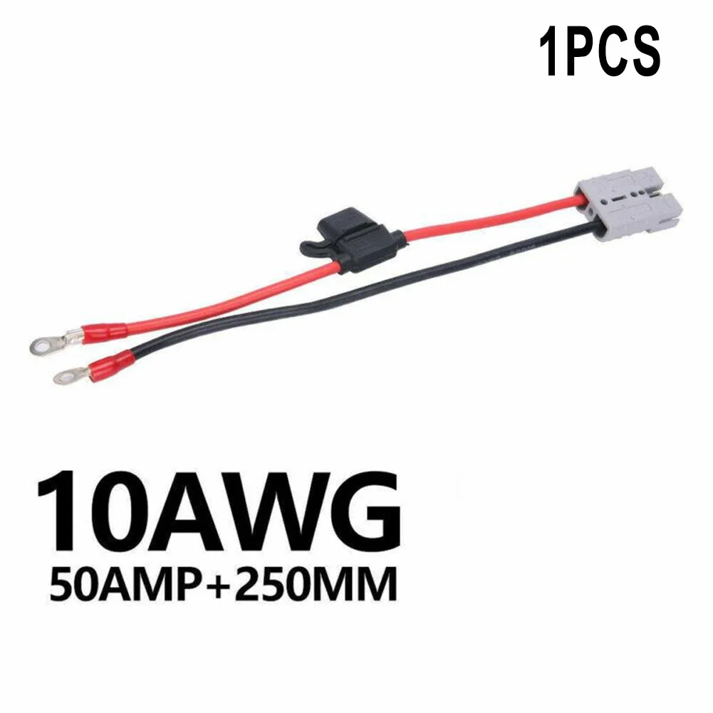 

1pc Anderson Plugs 50a With Wire 12AWG M8 Post Jacket Forklift Battery Charging Cable 30/50/100cm Extension Cord Anderson Connec