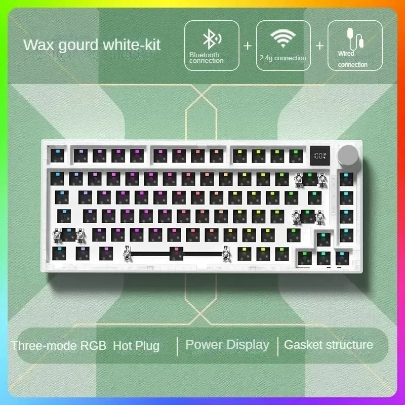 Kit de teclado inalámbrico Original K75, estructura de junta personalizada, Teclado mecánico para juegos totalmente intercambiable en caliente