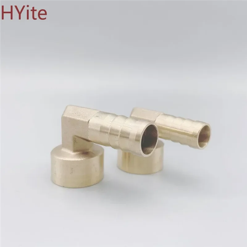 Elbow Brass Barbed Fitting 8~16mm Hose Barb x 1/4