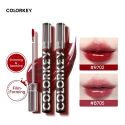 COLORKEY Light Shimmer Lip Gloss Long-lasting Glossy Liquid Lipstick Plumper Colorfast Lip Tint 1.7g