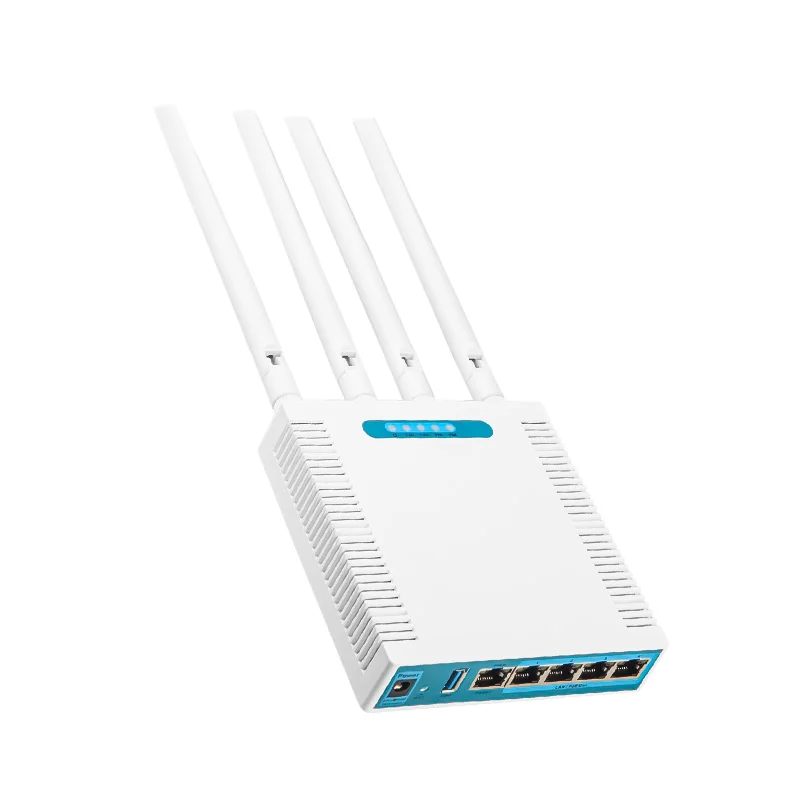Industrial Network AX3000 Wireless Router with WiFi 6 2.5G WAN and Four Gigabit LAN Ports Long Range WiFi Router