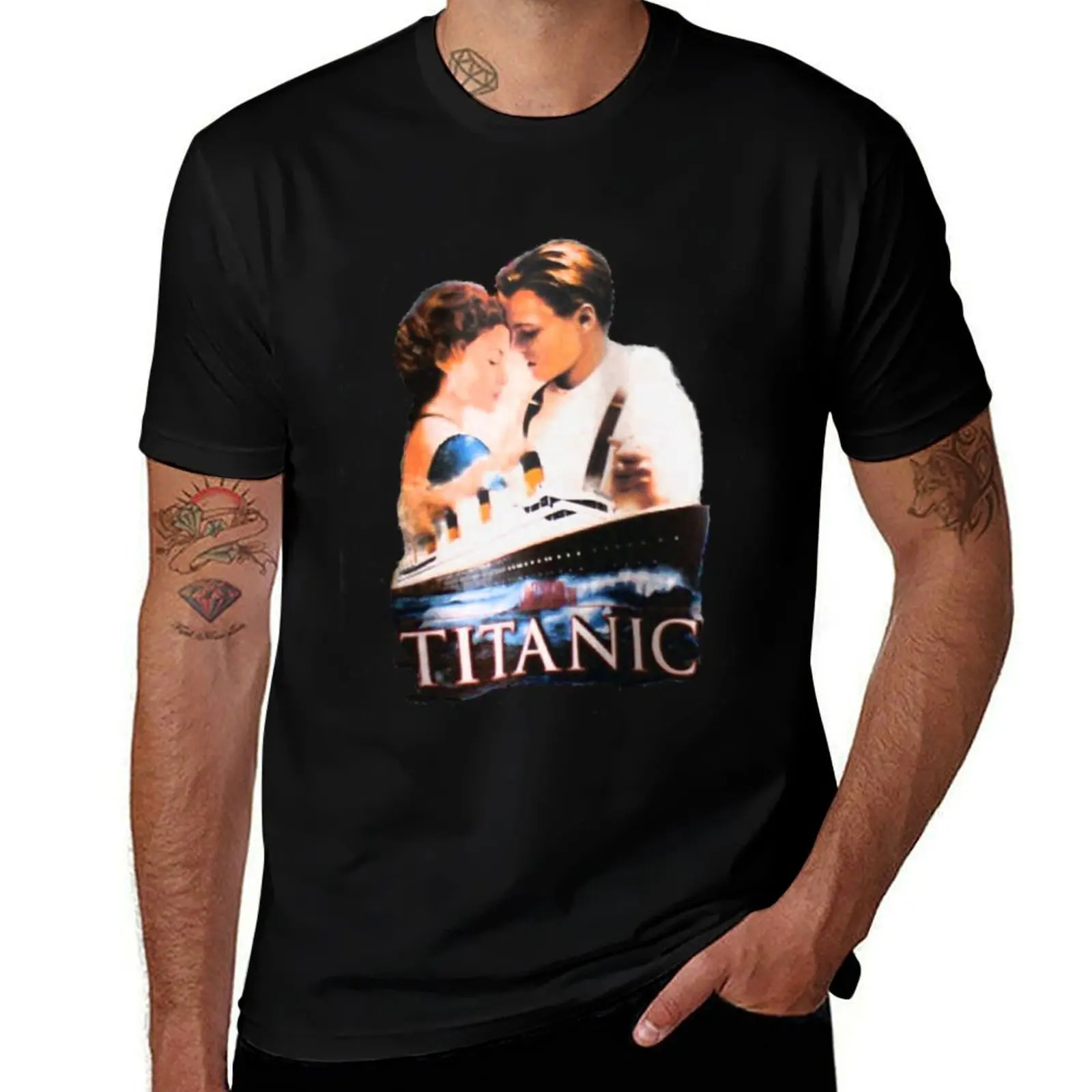 تي شيرت تيتانيك الرسمي لعام 1998، ليوناردو دي كابريو فينتاج، كيت وينسليت، قميص فيلم تيتانيك الرسمي، تي شيرت نجوم الشاشة
