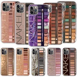 Glam Makeup Eye Shadow Box Phone For Apple Iphone 12 13 Mini 15 Pro Max 11 Pro 14 Plus 16 Pro Max 16E Case Shell Cover Clear TP