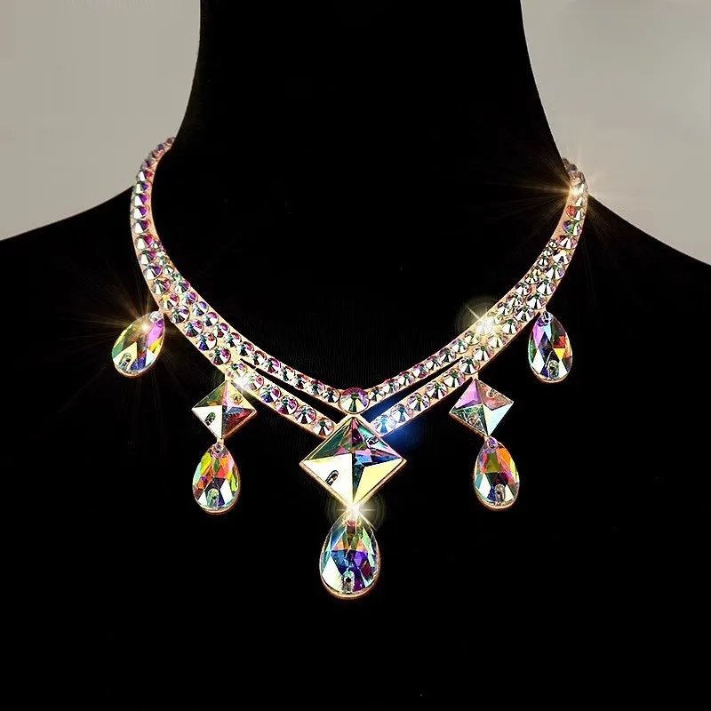 맞춤형 밸리 댄스 핸드 쥬얼리 성능 팔찌 긴 스트랩 스팽글 체인 라인 석 팔찌 액세서리 팔 체인