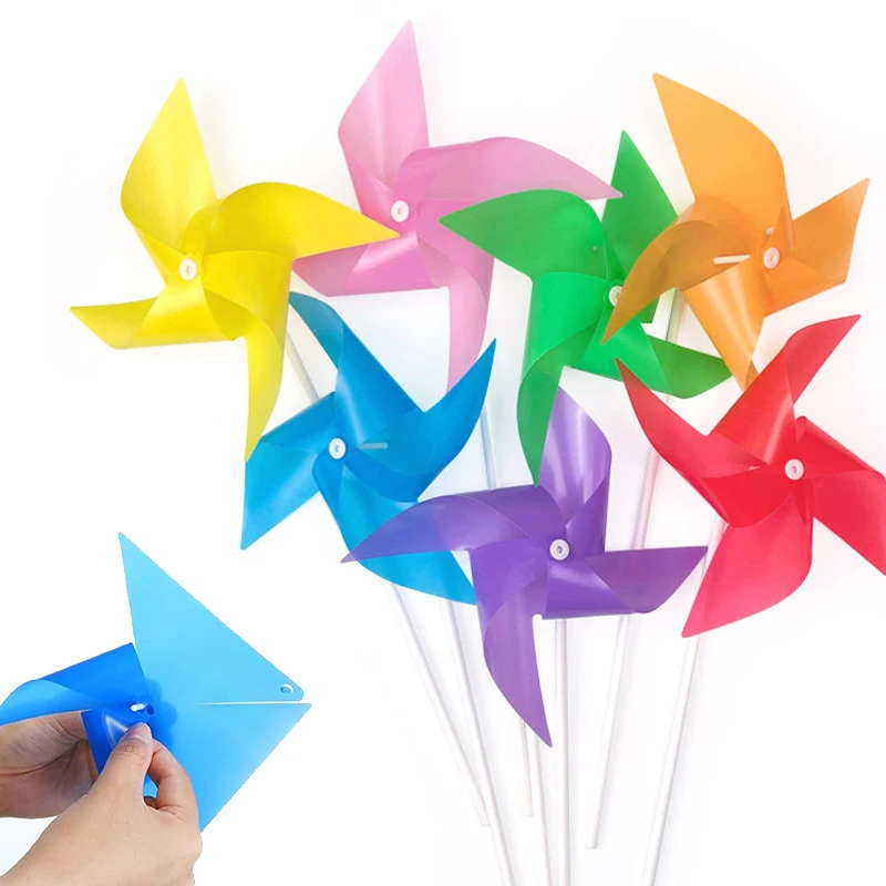 10~50PCS Garden Decoration Windmill 4 Leaves Colorful Plastic Handmade DIY Decorational for Party Gathering Party Favors TMZ