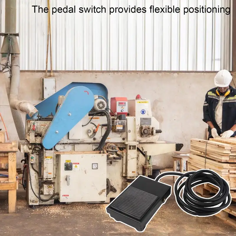 Foot Control Switches Pedal On Off Momentary Switches With Self-Reset Mechanism Long-Lasting Pedal Switches Woodworking Machine