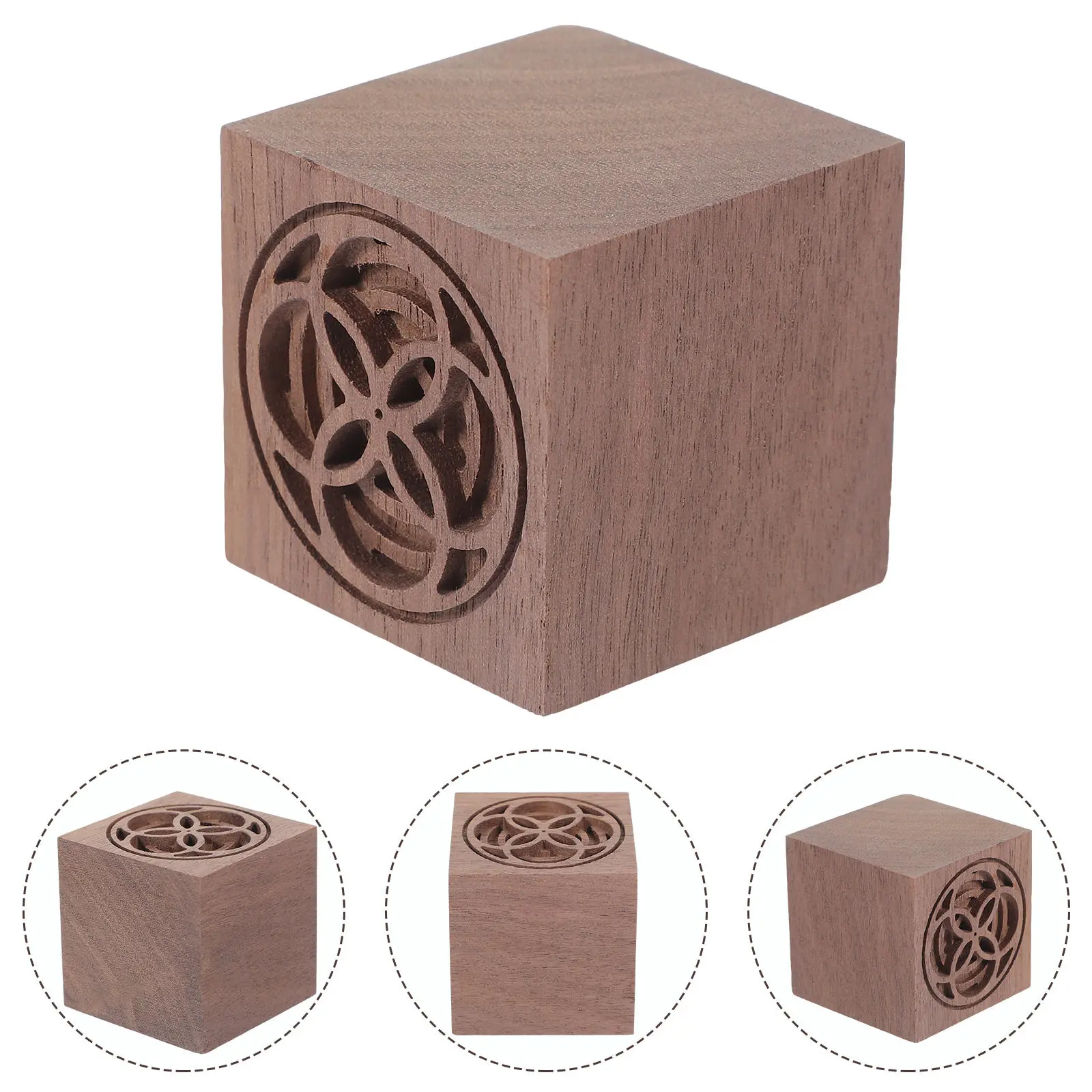 

Wood Diffuser Wooden Aromatherapy Cube Natural Aroma Diffuser Essential Oil Diffusing Decoration for Vehicle Study
