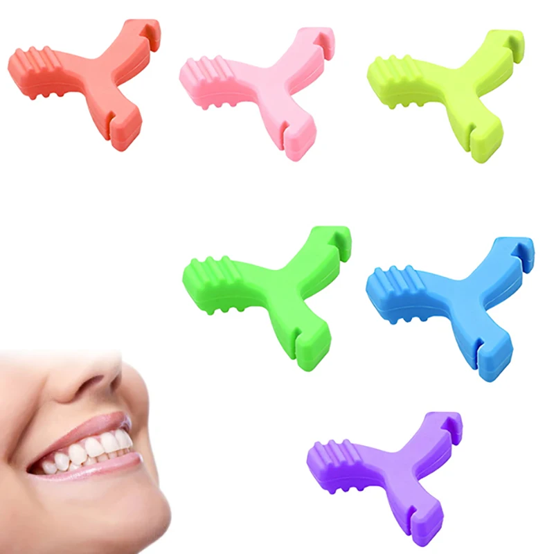 1PCS Siliconen Tanden Stok Bite Dental Aligner Chewies Orthodontische Bite Chewies Voorkomen Gezicht Vervorming Y Vormige