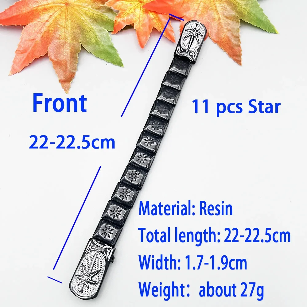 NJ70 مسبحة صلاة المسلمين ثلاثية الأبعاد البادئة ثمانية نجوم مدببة لهب الإصبع تخفيف التوتر طوي ورقة العنكبوت Blacksilvery الدورية #3