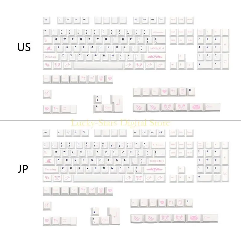 

T3ee Dreaming Girl Keycaps японский/английский для 133 клавиш вишневой краситель для MX Switch
