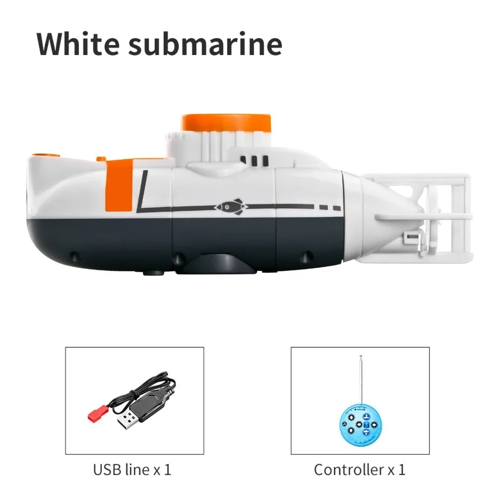 Mini RC Simulation Model Mini RC Submarine Waterproof Diving Function Diving Mini Size Remote Control Boat Christmas Gift