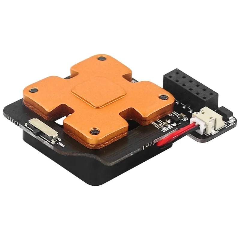 Мини-вентилятор Raspberry Pi 4, охлаждающий вентилятор с ШИМ-подсветкой и встроенным радиатором для Raspberry Pi 4