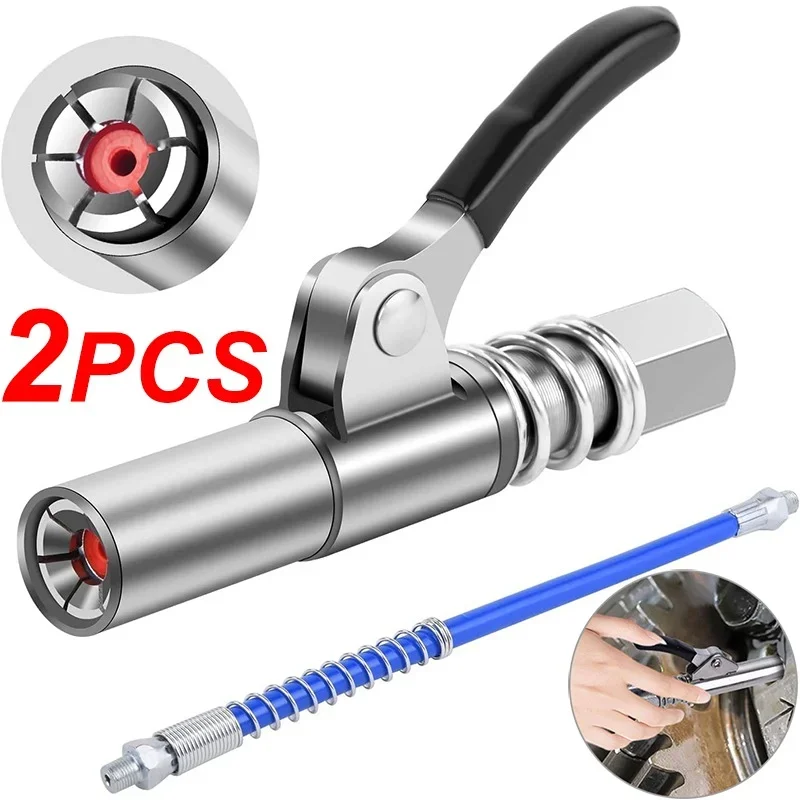 1-2pcs Grease Gun Coupler 1/8\