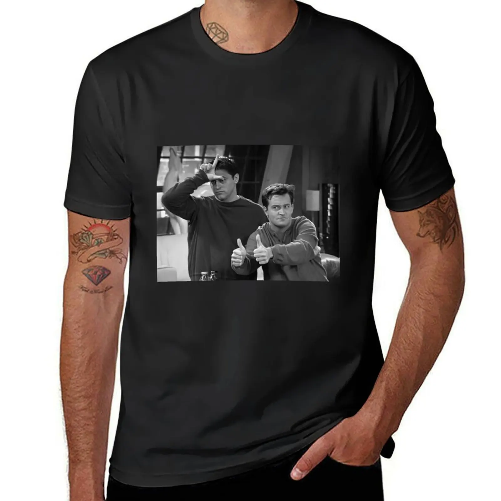 Friends - Joey Tribbiani Chandler T-Shirt animal prinfor boys oversizeds blanks slim fit t shirts for men