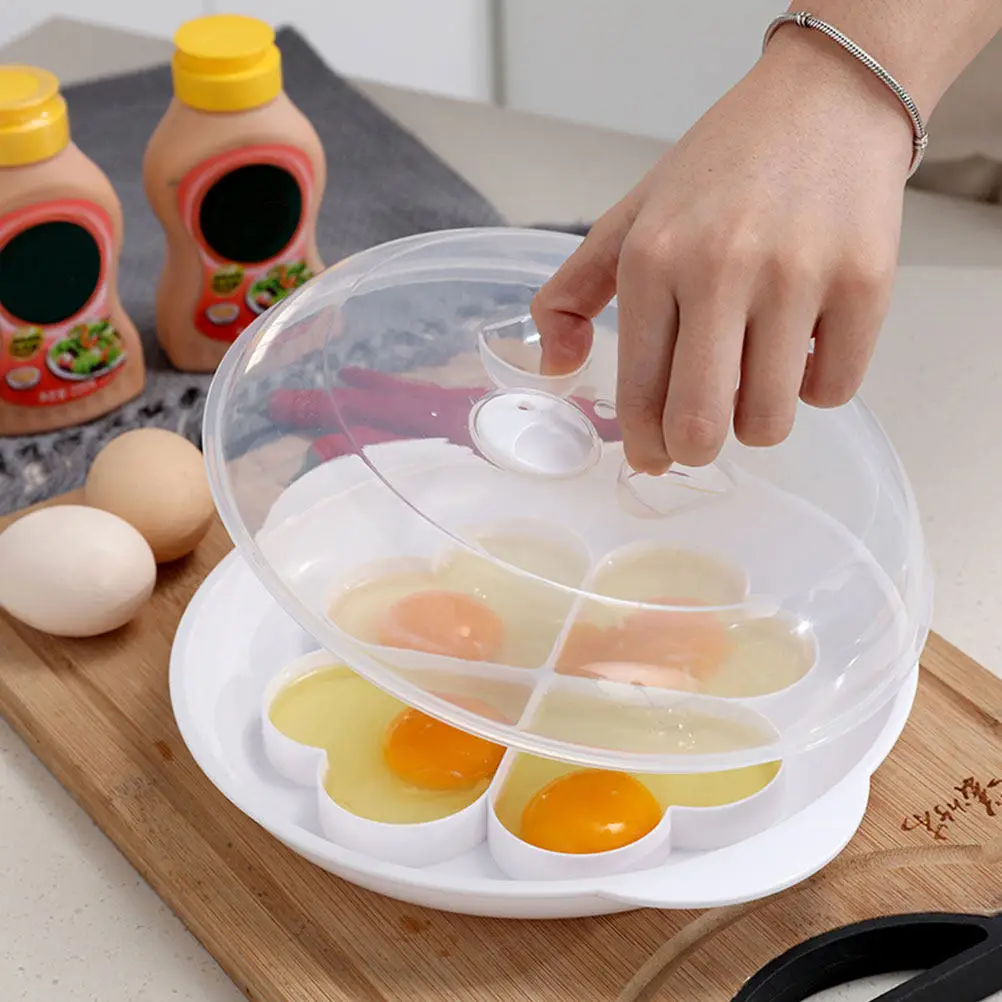Household Egg Steamer Tray for Microwave Cooking Fine Craftsmanship Compact Design Easy Clean Reusable Plastic Egg Cookware