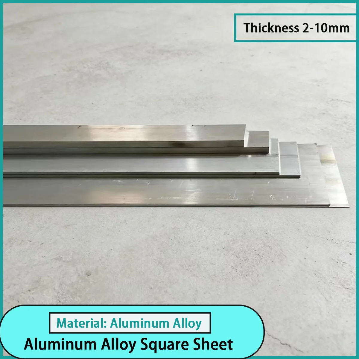 Aluminum alloy square sheet with a thickness of 2-10mm is used for mechanical equipment, aviation accessories, etc