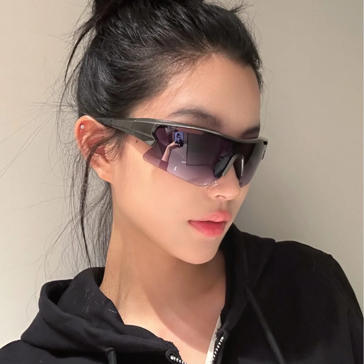 New Y2K Style Cycling Sunglasses Windproof Glasses for Men Women Retro-Reflective Sheeting Lens Road Riding Sport Glasses