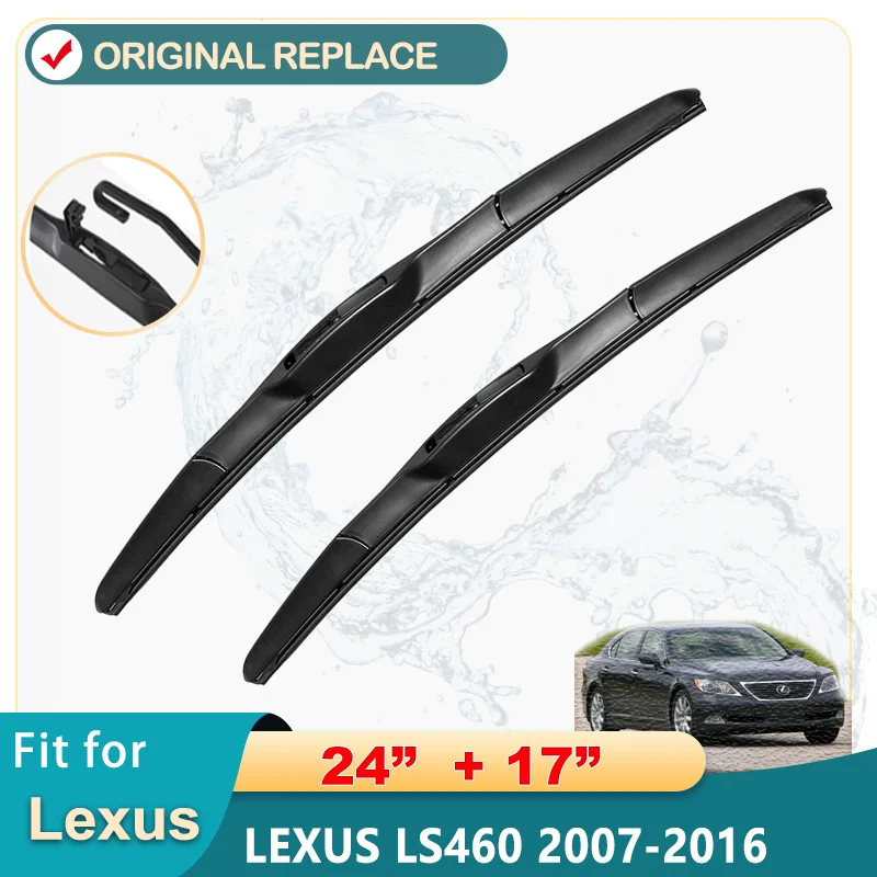 Car Wiper Blade For LEXUS LS460 2007-2016 Windshield Rubber Silicon Refill Front Window Wiper 24