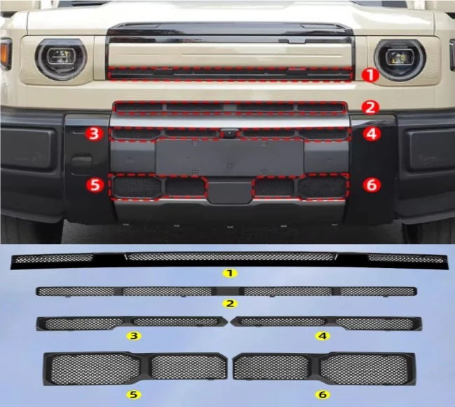 For Chery ICAR V27/ iCAUR V27 Free to disassemble - high air volume insect proof mesh air inlet protective cover modification