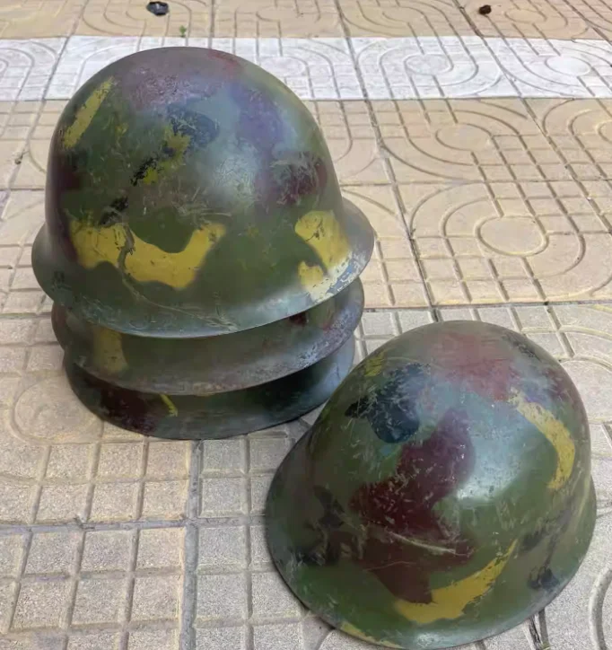 Chinese GK80 Camouflage Helmet Iron Vintage