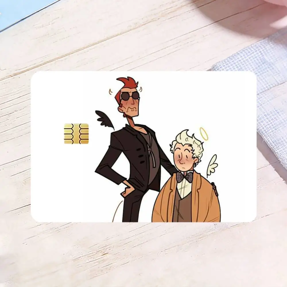Good Omens HD Waterproof Card Skins Protective Stickers for Credit Bank Game Cards