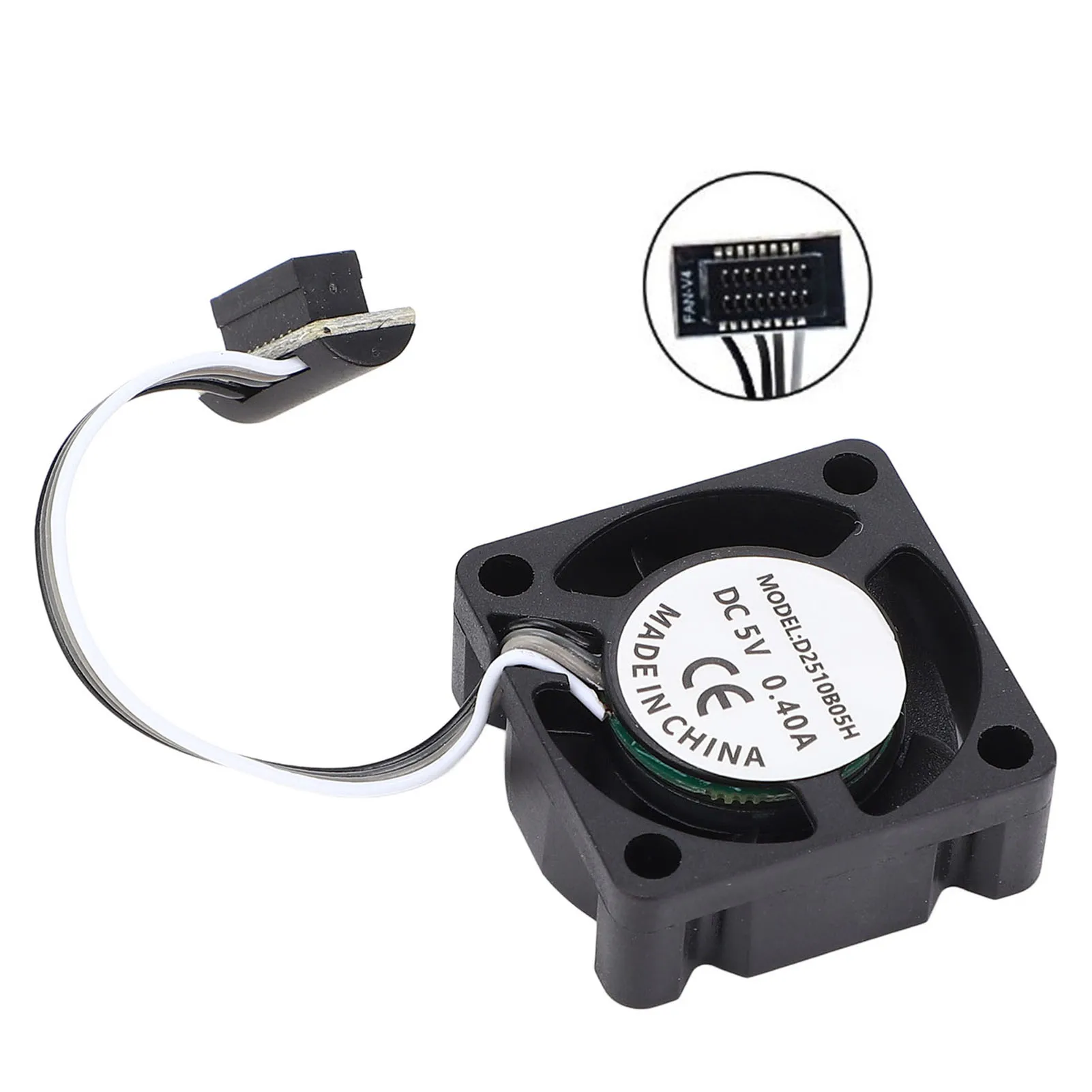 Atualizar kit de extremidade quente 0.2mm extrusora de bico de aço endurecido extremidade quente com ventilador 2510, adequado para impressora 3d bambu p1p p1s 0.2mm bico