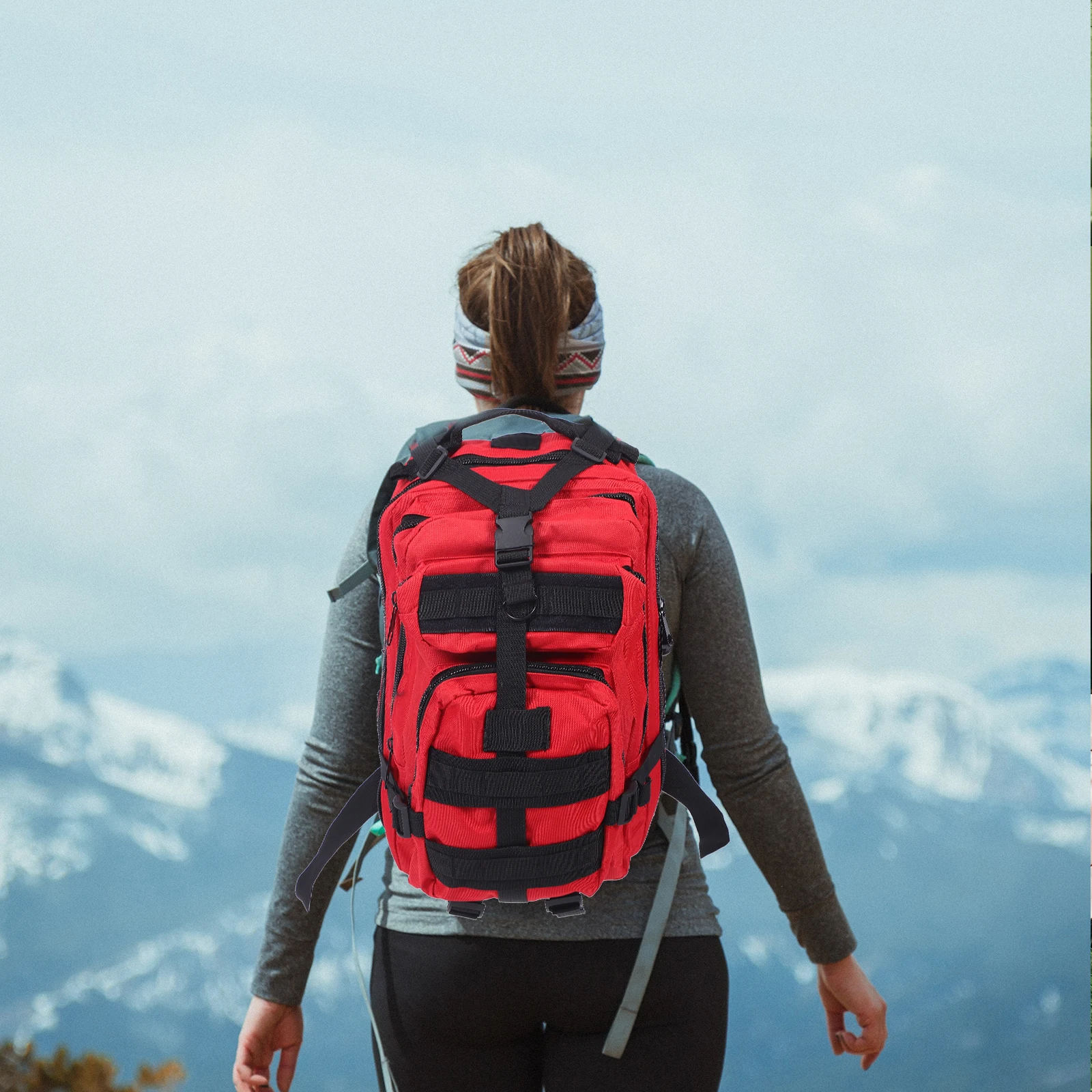 

Tactical Outdoor Backpack Large Capacity Camouflage Hiking Bag Camping Rucksack Adjustable Shoulder Strap Storage For Hunting