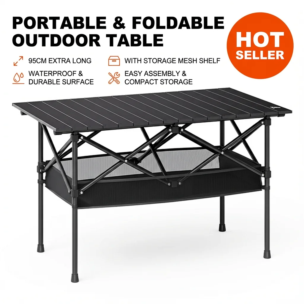 طاولة محمولة قابلة للطي للاستخ - مراجعة Folding Picnic Table وسعره