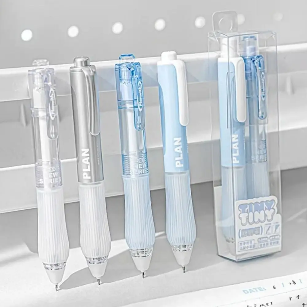 

2 pcs Press Tiny Gel Pens Set Multifunction ABS Student Writing Pen Sign Pen 0.5mm Ballpoint Gel Pen Drawing Stationery