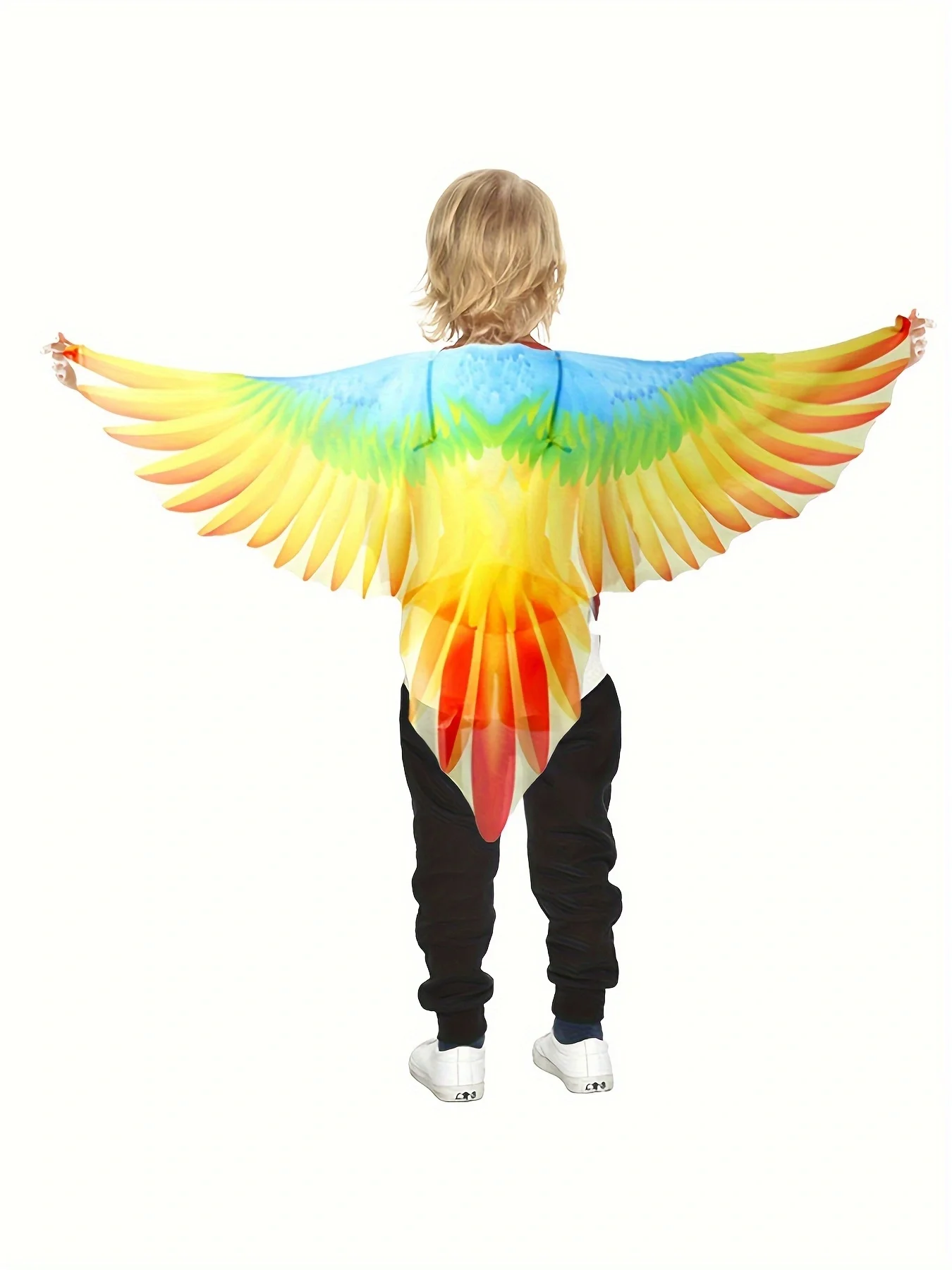 Kids Bird Costume cape and Mask Parrot Wings Cape Dress up Shawl Cloak for Children's Day Festival Masquerade Party Boys Girls